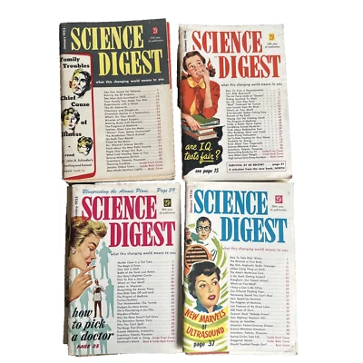 Vintage Lot of 40 SCIENCE DIGEST Magazine 1953, 1954,1955, 1956 - Rare - Image 1 of 4