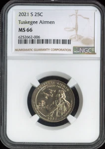 2021-S Tuskegee Quarter NGC MS66 Asta - Foto 1 di 2