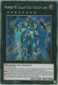 YuGiOh Numero 90 Occhi Galassia Signore dei Fotoni - BLRR-EN033 - Segreto 1° Edizione M/NM X1 - Foto 1 di 2