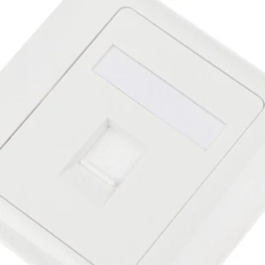86 Type Single Port RJ45 Wall Flat Face Plate Ethernet Network Socket  Panel TX - Afbeelding 1 van 10