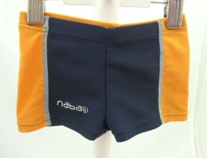 Décathlon maillot de bain orange bleu marine garçon 6 mois - Picture 1 of 1