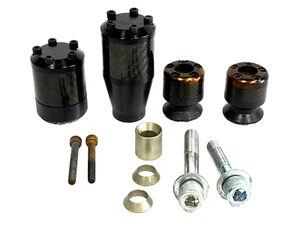 2015-2019 Yamaha R1 R1S R1M No Cut Frame Sliders & Swingarm Spools Carbon Fiber! - Picture 1 of 1