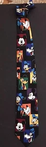 Disney COLOR BLOCKS FACES Mickey Mouse Goofy Pluto Donald Balancine Neck Tie - Picture 1 of 6