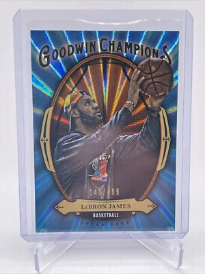 2020 Upper Deck Goodwin Champions  Lebron James Blue Lazer /499 - Image 1 of 2