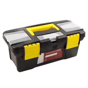 Cassetta porta attrezzi in plastica 10" con vassoio rimovibile e scomparto organizer Lockab`; - Foto 1 di 10