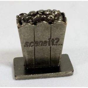 Scene It Movie Edition Popcorn gunmetal Board Game Piece Replacement Token 2002 - Picture 1 of 5