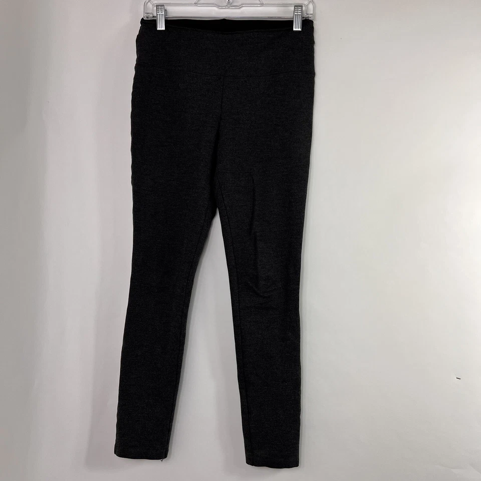 Leggings Liz Claiborne Studio para mujer gris medio elásticos tiro medio Foto 1 de 4
