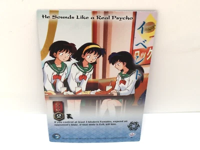 2005 InuYasha TCG HE SOUNDS LIKE A REAL PSYCHO Foil Rare #87 Jaki 1st Edition - Image 1 of 2