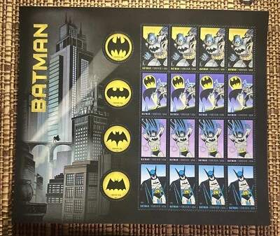 2014 DC Comics Batman USPS Forever Stamps One Sheet of Twenty - Image 1 of 4