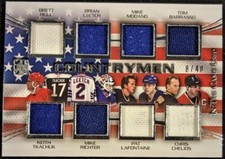 2016 IN THE GAME USED HOCKEY - COUNTRYMEN - HULL, MODANO, TKACHUK, +     #8/40