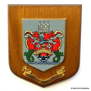 OLD City of Cambridge Plaque Shield Crest Arms University Graduation Gift A - Picture 1 of 3
