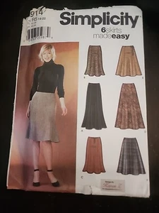 Simplicity 5914 Misses Skirts in 2 Lengths Size 14-22 UNCUT FF - Picture 1 of 3