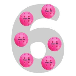 NEW - 6 PACK NEOSLICK VEGA 40 HOLES PICKLEBALL BALLS HIGH VISIBILITY NEON PINK - Picture 1 of 4