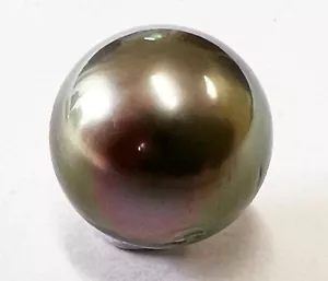 13,3 mm!! PERLA DE PAVO REAL DE TAHITÍ 100% SIN TRATAR SIN PERFORAR + CERTIFICADO DISPONIBLE - Imagen 1 de 1