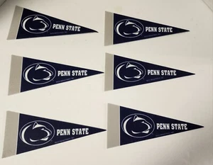 Penn State Nittany Lions 4" x 9" Mini Pennant 6 Piece Set Wall Banner Flag - Picture 1 of 3
