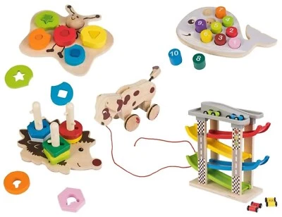 Playtive Holzspielzeug Spielzeug Motorik Steckspiel Holz Spielzeug Echtholz