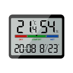 Reloj despertador electrónico digital LCD pantalla grande pantallas reloj de pared termómetro - Imagen 1 de 14