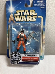 2002 Hasbro Star Wars Silver Anniversary Celebration II Commander Jorg Sacul NIB - Picture 1 of 3