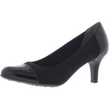 LifeStride Women's Parigi Stretch Black Pump Kitten Heel Slip On Size 8.5 W