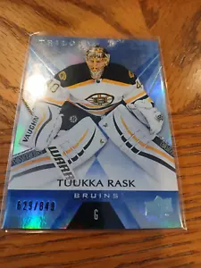 2016-17 UD Trilogy Tuukka Rask card #16 Numbered 629/849 Boston Bruins - Picture 1 of 1
