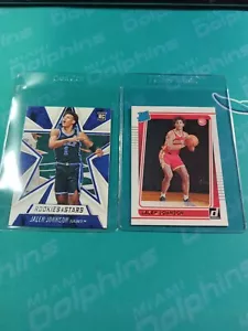Jalen Johnson RC 2021-22 Donruss/Rookies And Stars 2 Card Lot!! Atlanta Hawks - Picture 1 of 5