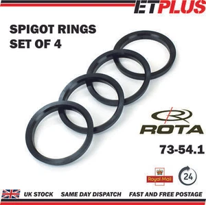 Spigot Rings 73 - 54.1 Fit ROTA alloy wheels - Picture 1 of 3