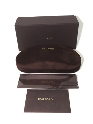 Tom Ford Sunglasses Eyeglasses Brown Medium Set Hard Cell Case Cloth Box Booklet