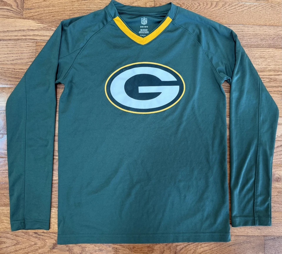 Green Bay Packers NFL Fútbol Dri-fit Camiseta Manga Larga Niño M (10/12) Foto 1 de 4