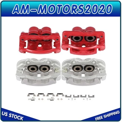 Front And Rear Brake Calipers w/bracket Kit For 2003-06 Chevrolet Suburban 1500 Foto 1 de 4