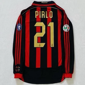 AC Milan Pirlo 2006 07 home LONGSLEEVE Serie A jersey Size S - Picture 1 of 9