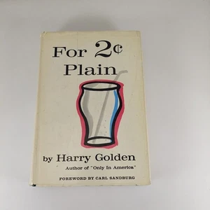 Für 2 Cent schlicht von Harry Golden 1959 World Publishing HCDJ - Bild 1 von 14