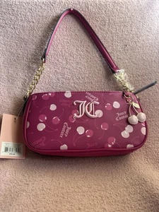JUICY COUTURE CHERRY ON TOP SCHULTERTASCHE RASPBERRY 🍒 - Bild 1 von 11