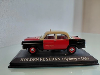 TAXI HOLDEN FE SEDAN -SYDNEY - 1956 SCALA 1/43 USATO NO BOX - Immagine 1 di 4
