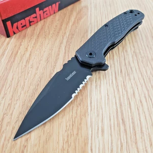 Kershaw Assisted Folding Knife 3" 8Cr13MoV Steel Blade Glass Filled/Nylon Handle - Picture 1 of 11