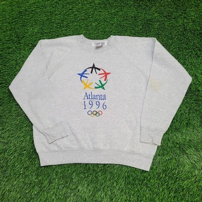 Sudadera vintage 1996 Atlanta mujer XL 23x23 boxy crop EE. UU. Foto 1 de 4