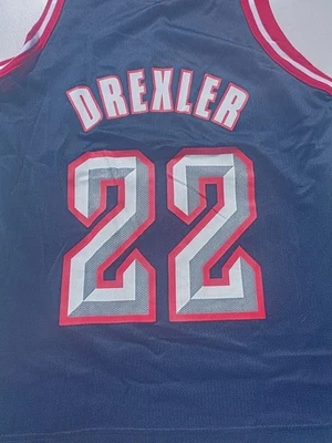 Camiseta deportiva de baloncesto Champion Clyde Drexler Houston Rockets NBA adulto mediana 40 Foto 1 de 4