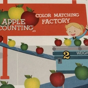 Skoolzy Apple Counting Factory Color Matching Factory Learning Toy Age 3+ STEM - Picture 1 of 10