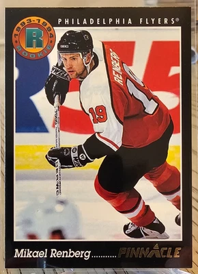 1993-94 Pinnacle Mikael Renberg #454 Philadelphia Flyers - Image 1 of 2