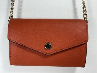 Cartera Bandolera Pequeña Michael Kors Cuero Naranja - Nunca Usada. Foto 1 de 4