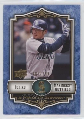 2009 Upper Deck A Piece of History Blue /299 Ichiro Suzuki #83 HOF - Image 1 of 2