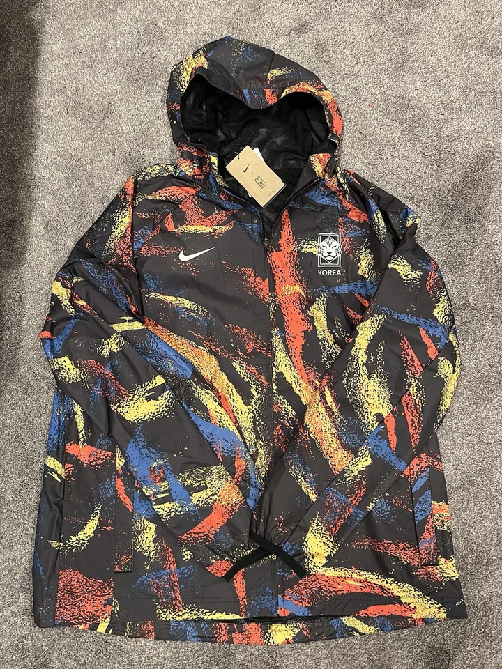 Nike South Korea Windbreaker 2022-2023 Men's Soccer Jacket Sz XL (DX9292-010)