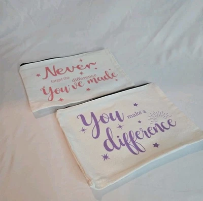 Juego de 2 maletas de viaje de maquillaje inspiradoras para mujer sin marca Foto 1 de 4