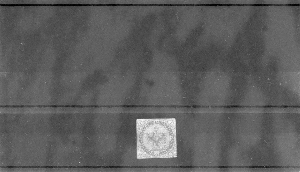 COLONIAS FRANCESAS Sc 1(YT 1)*VF OG 1862 1c OLIVA $50 Foto 1 de 1