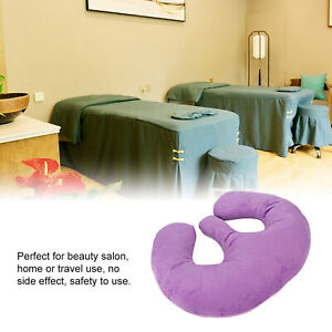 Beauty Salon Breast Support Pillow Spa Massage Chest Pillow Cushion Purple