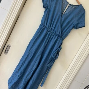 The Denim Co. Liquid Denim Jumpsuit Size 10 WIDE LEG - Bild 1 von 2