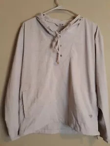 Mountain Hardwear Pullover Windbreak Jacket Women’s Grey Striped Medium - Picture 1 of 8