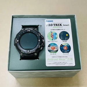 [USED Excellent] Casio PRO TREK Smart WSD-F20-BK GPS Androidwear Black C3203 F/S - Picture 1 of 15