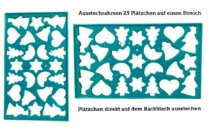 2xCortador Cortador Cortador Marco Cortador 25 Galletas en una broma Hornear - Imagen 1 de 3