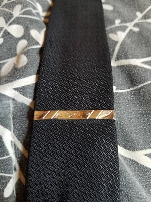 Clip de corbata vintage color plata vaquero Western Rockabilly Foto 1 de 3