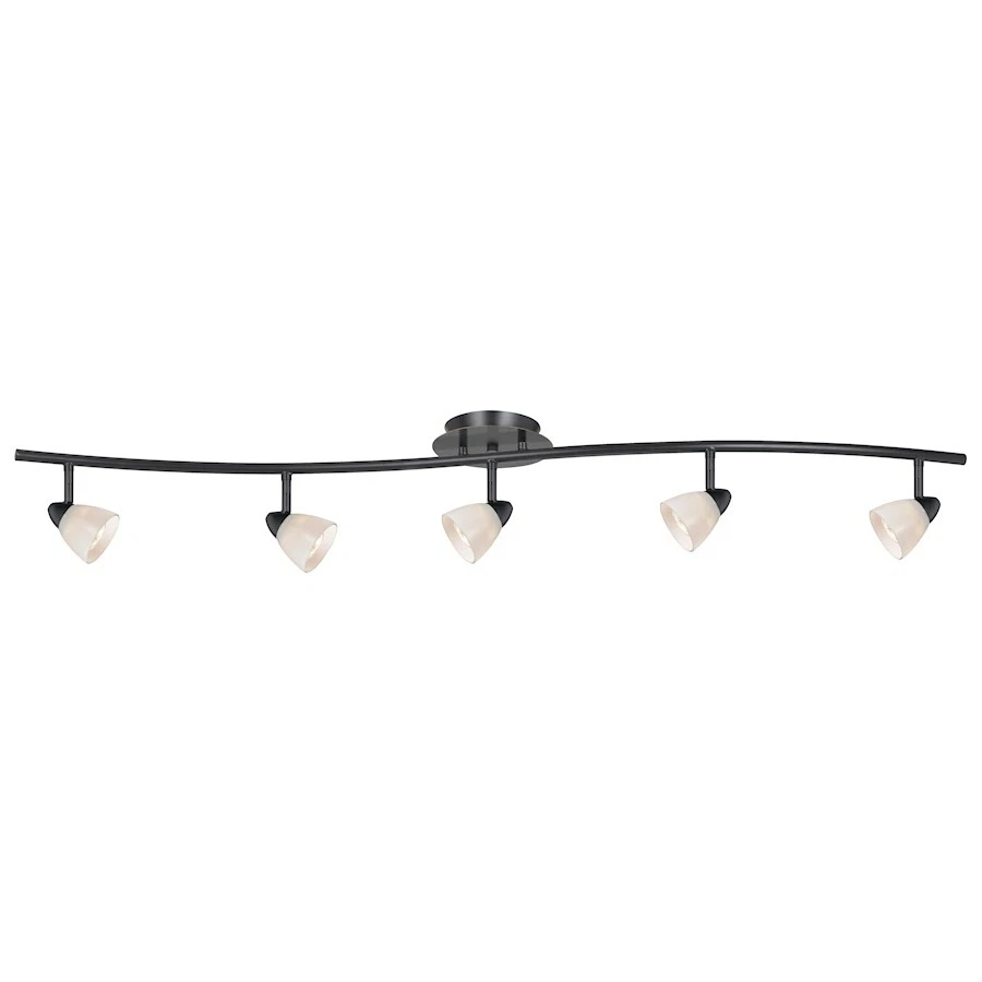 Cal Lighting 5 órbita de luz, GU-10, bronce oscuro/WH, 26" - SL-954-5-DB-WH Foto 1 de 1